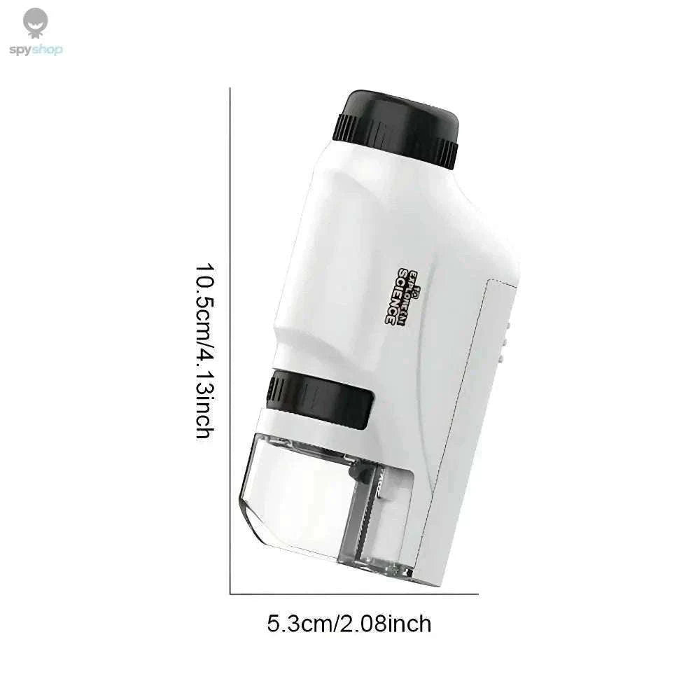 Portable Handheld Microscope 60–120X with LED Light-Blue
