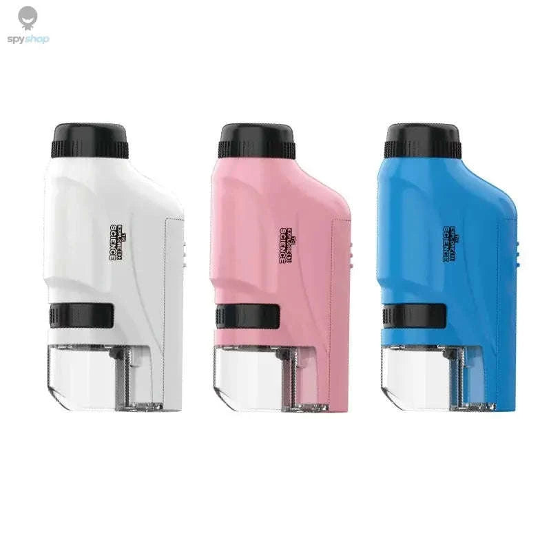 Portable Handheld Microscope – 60–120X Zoom with LED Illumination-Blue