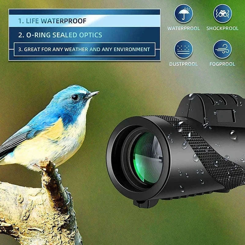 Portable HD Monocular Telescope for Outdoor Adventures-G872D-Green suit2