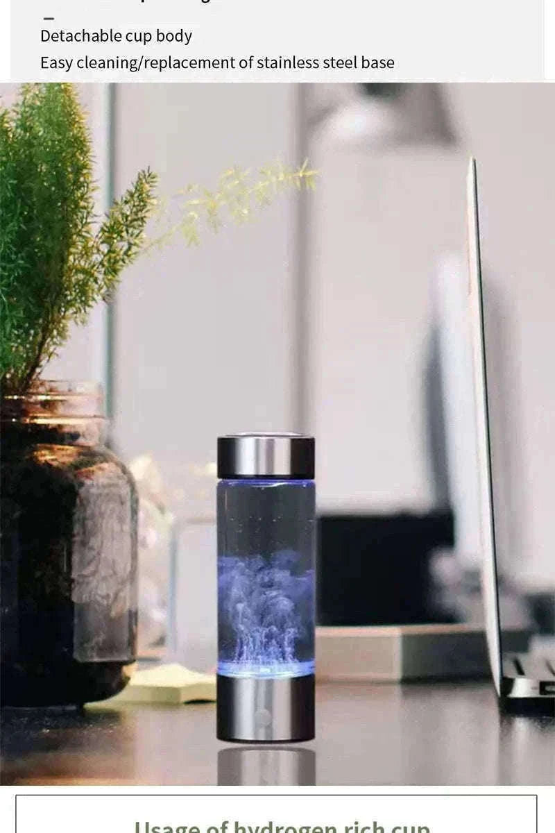Portable Hydrogen-Rich Water Cup USB Rechargeable 420ml-style 2Upgraded