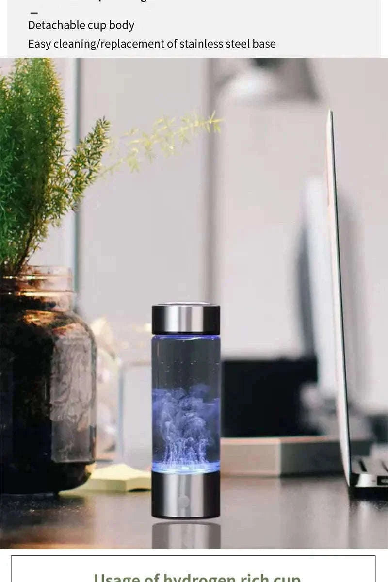 Portable Hydrogen-Rich Water Cup USB Rechargeable 420ml-style 2Upgraded