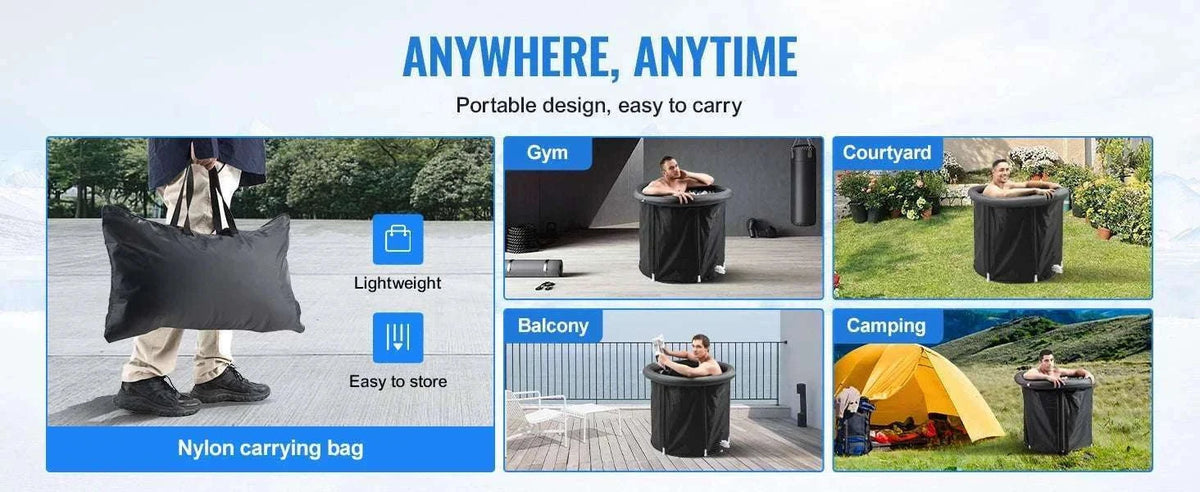 Portable Ice Bath Tub for Athletes 33.5" Cold Plunge Pool-75x90 / spain