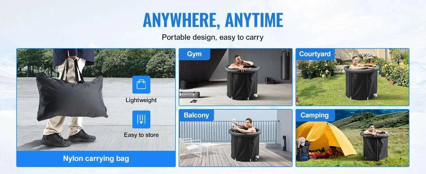 Portable Ice Bath Tub for Athletes 33.5" Cold Plunge Pool-75x90 / spain