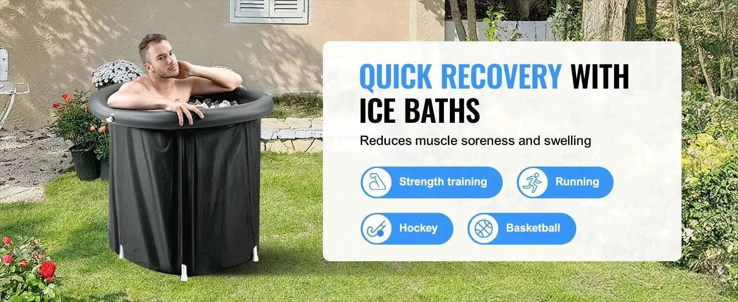 Portable Ice Bath Tub for Athletes 33.5" Cold Plunge Pool-75x90 / spain