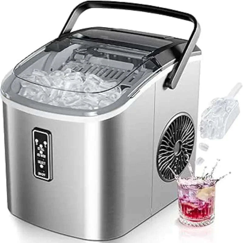 Portable Ice Maker, 9 Cubes in 6–12 Minutes, Black-IM008-BBL / EU / Germany