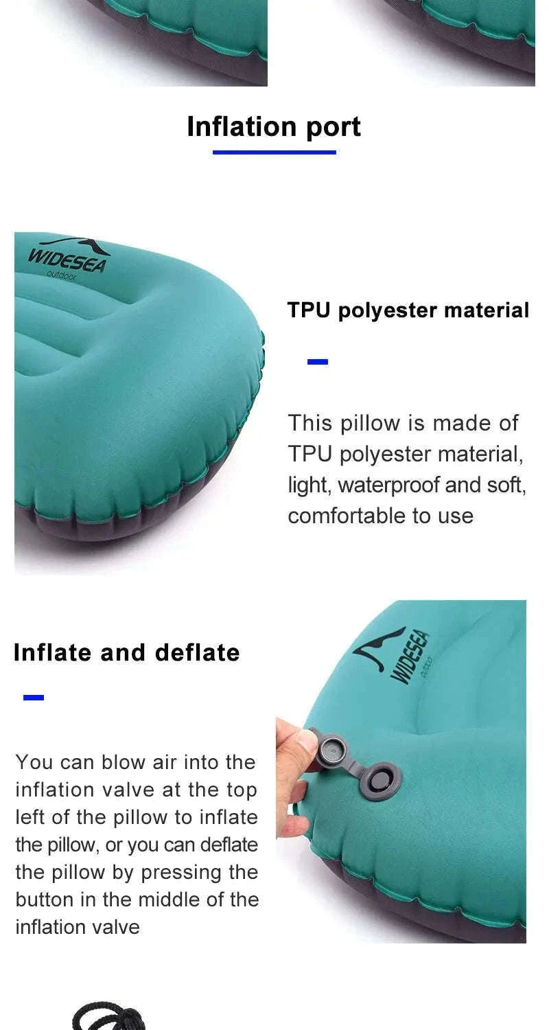 Portable Inflatable Camping Pillow-WSCP-001-2