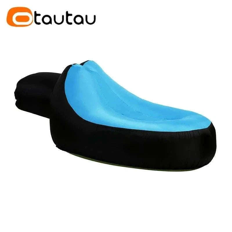 Portable Inflatable Lounger for Camping, Beach Relaxing-green