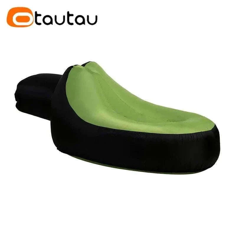 Portable Inflatable Lounger for Camping, Beach Relaxing-green