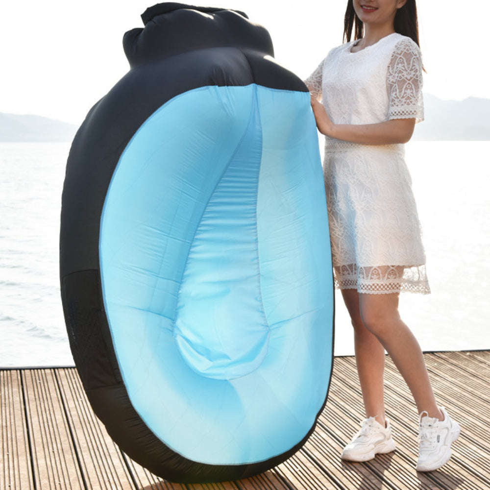 Portable Inflatable Lounger Outdoor Camping Sofa-green