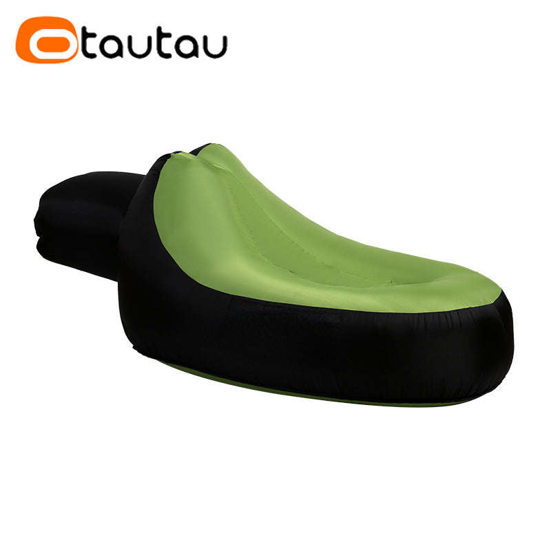 Portable Inflatable Lounger Outdoor Camping Sofa-green