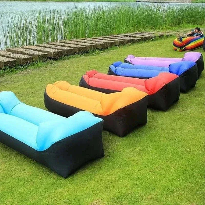 Portable Inflatable Sofa Lounger for Outdoor Relaxation-D