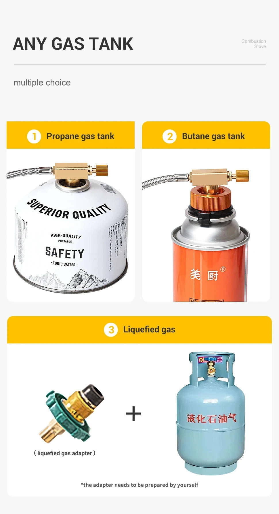 Portable Infrared Gas Stove with Electronic Ignition for Camping-Round White
