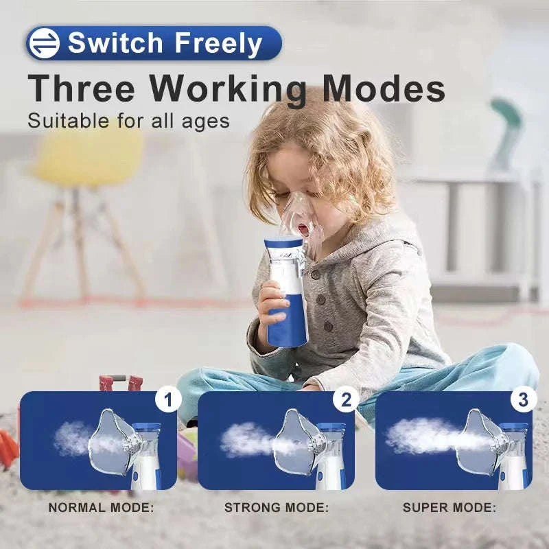 Portable Inhale Nebulizer Mini Handheld Mesh Atomizer-Recharge-Version