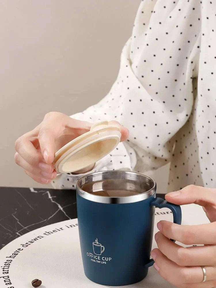Portable Insulated Coffee Mug 350ml for Hot and Cold Drinks-Gray / 350ml