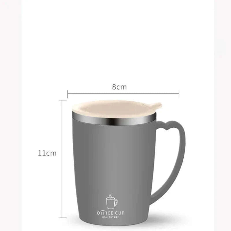 Portable Insulated Coffee Mug 350ml for Hot and Cold Drinks-Gray / 350ml