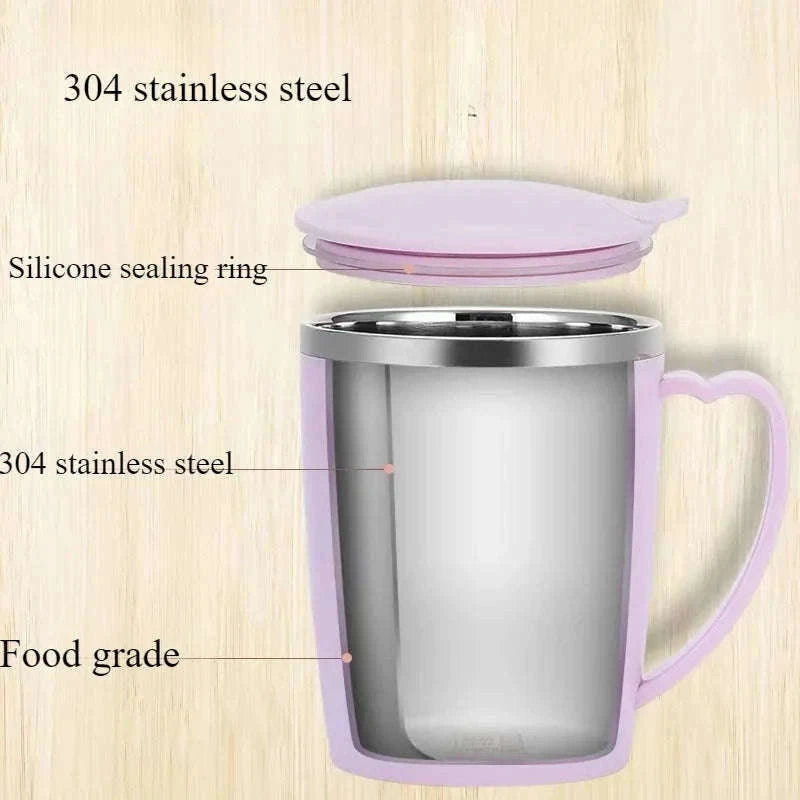 Portable Insulated Coffee Mug 350ml for Hot and Cold Drinks-Gray / 350ml