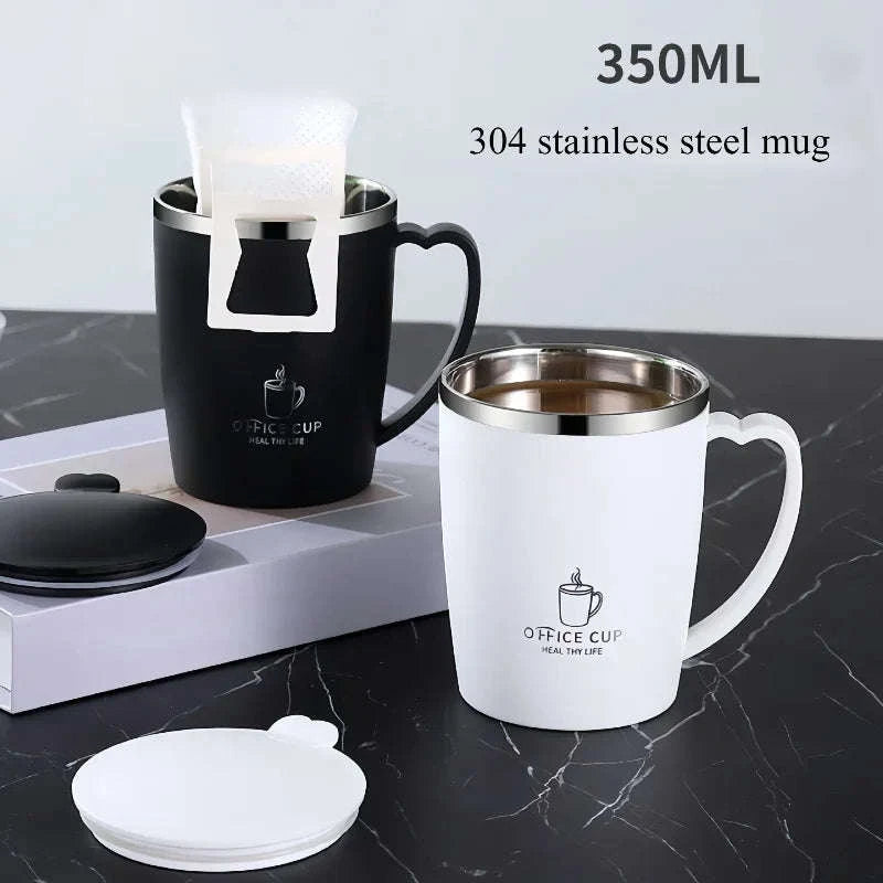 Portable Insulated Coffee Mug 350ml-Gray / 350ml