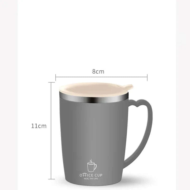 Portable Insulated Coffee Mug 350ml-Gray / 350ml