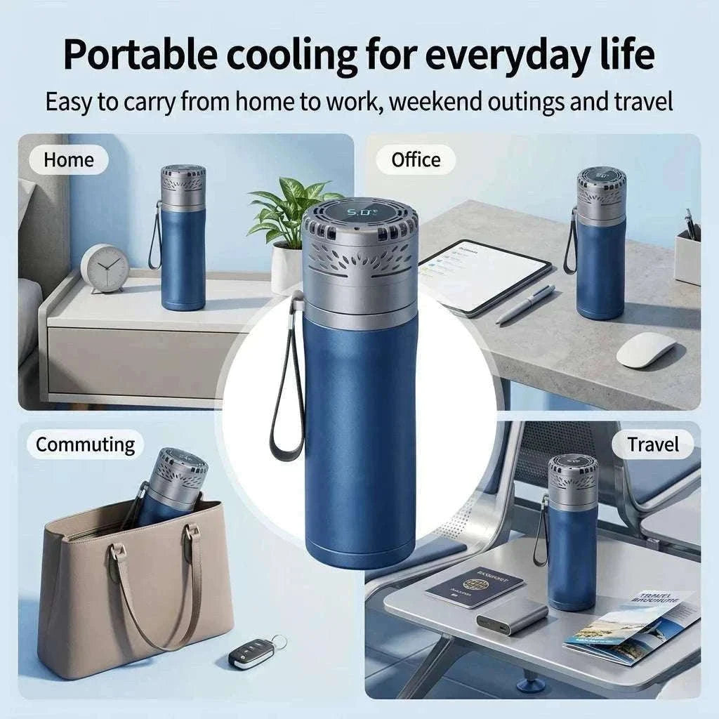 Portable Insulin Cooler Mini Fridge with Digital Temperature Control-Black / CN