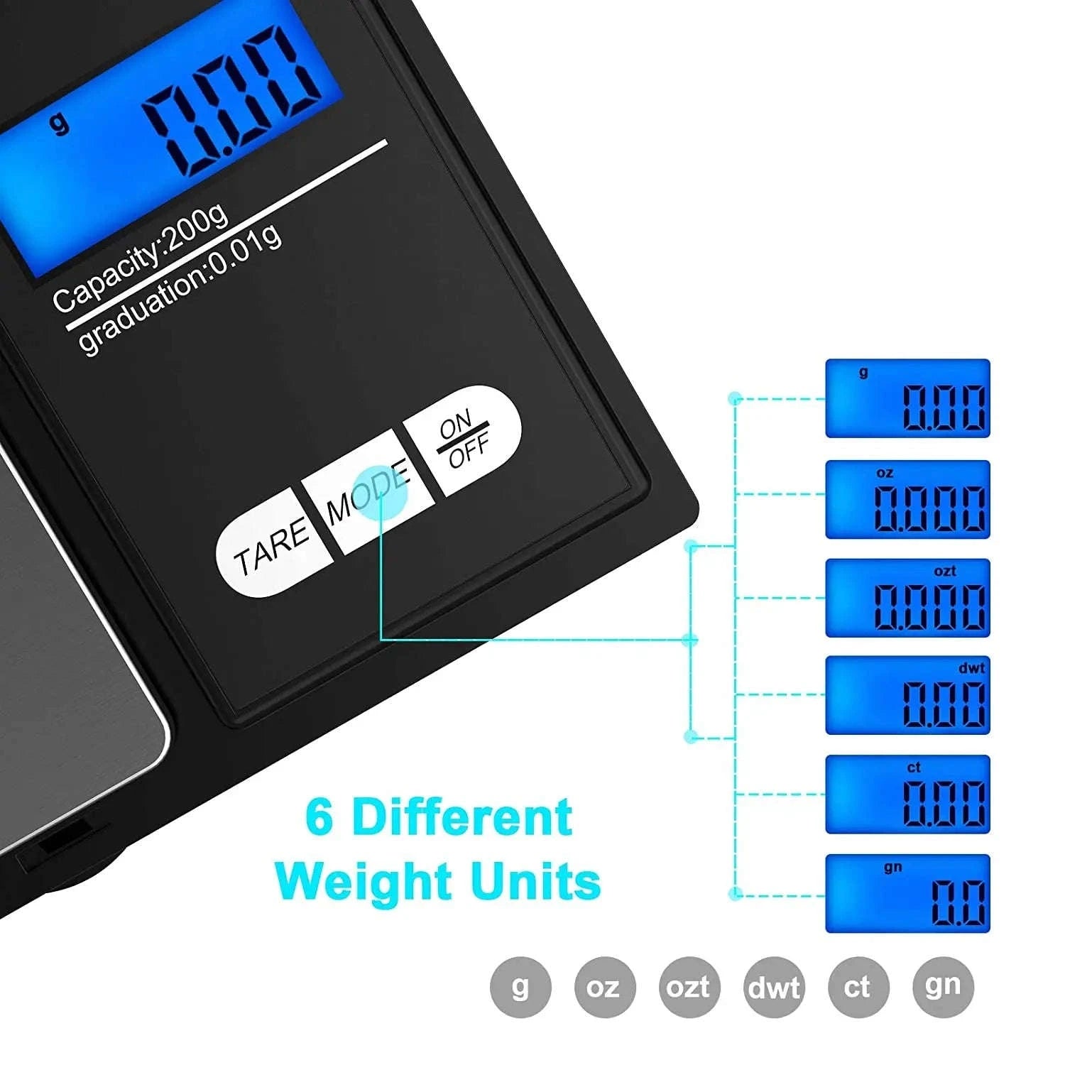 Portable Jewelry Scale-500g 0.01g