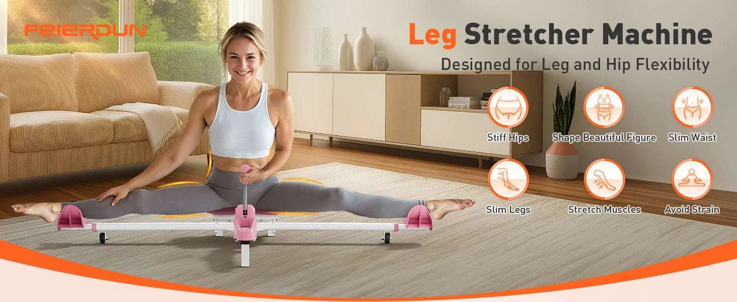 Portable Leg Stretcher Machine with 0–180° Split Training Control-