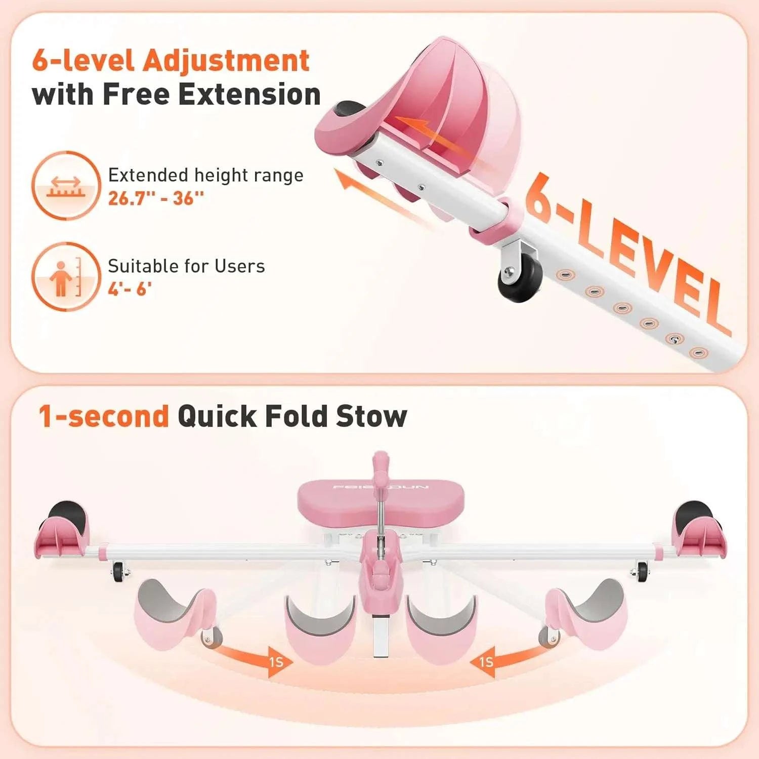 Portable Leg Stretcher Machine with 0–180° Split Training Control-