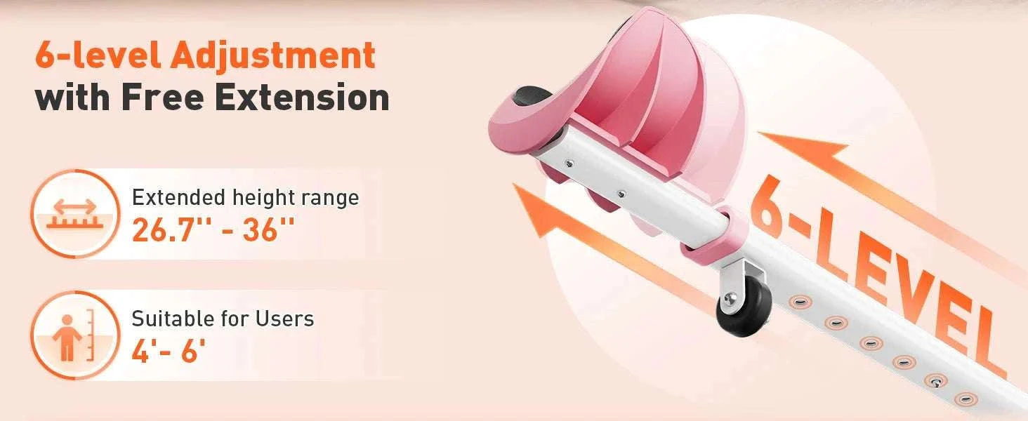 Portable Leg Stretcher Machine with 0–180° Split Training Control-Pink / United States