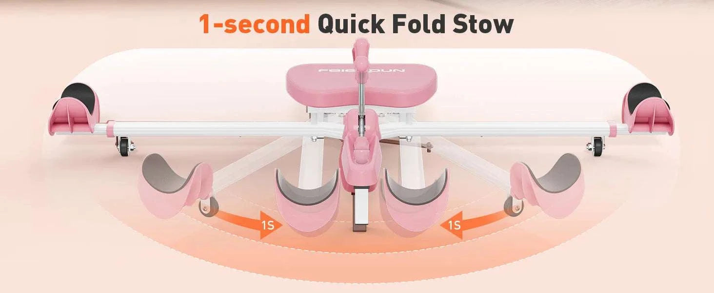 Portable Leg Stretcher Machine with 0–180° Split Training Control-Pink / United States