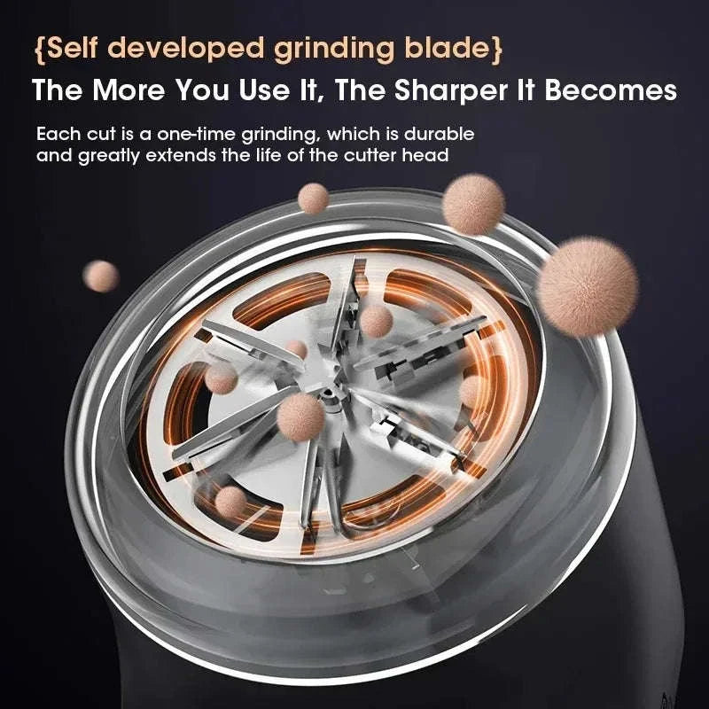 Portable Lint Remover with LED Display-WHITE