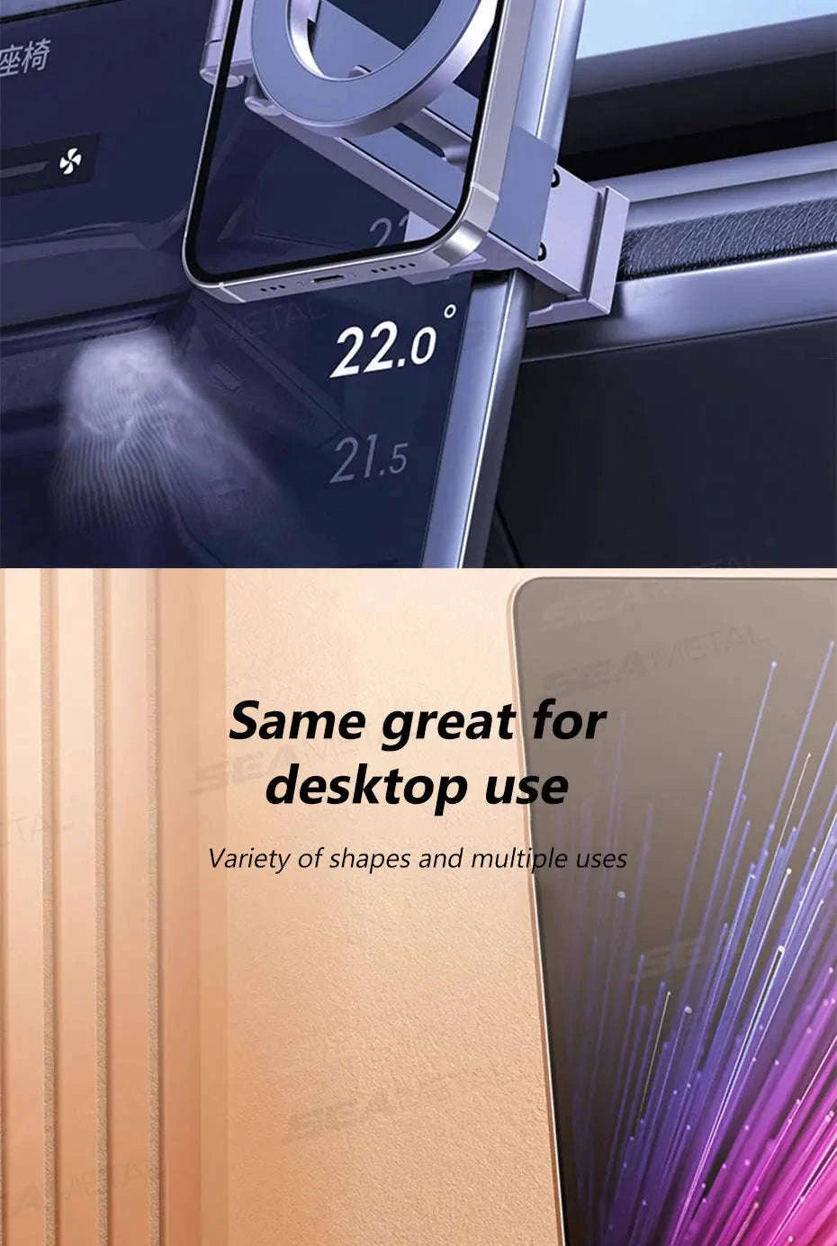 Portable Magnetic Phone Mount with 360° Rotation-R3