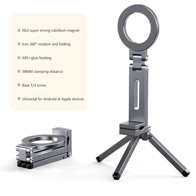 Portable Magnetic Phone Mount with 360° Rotation-R3