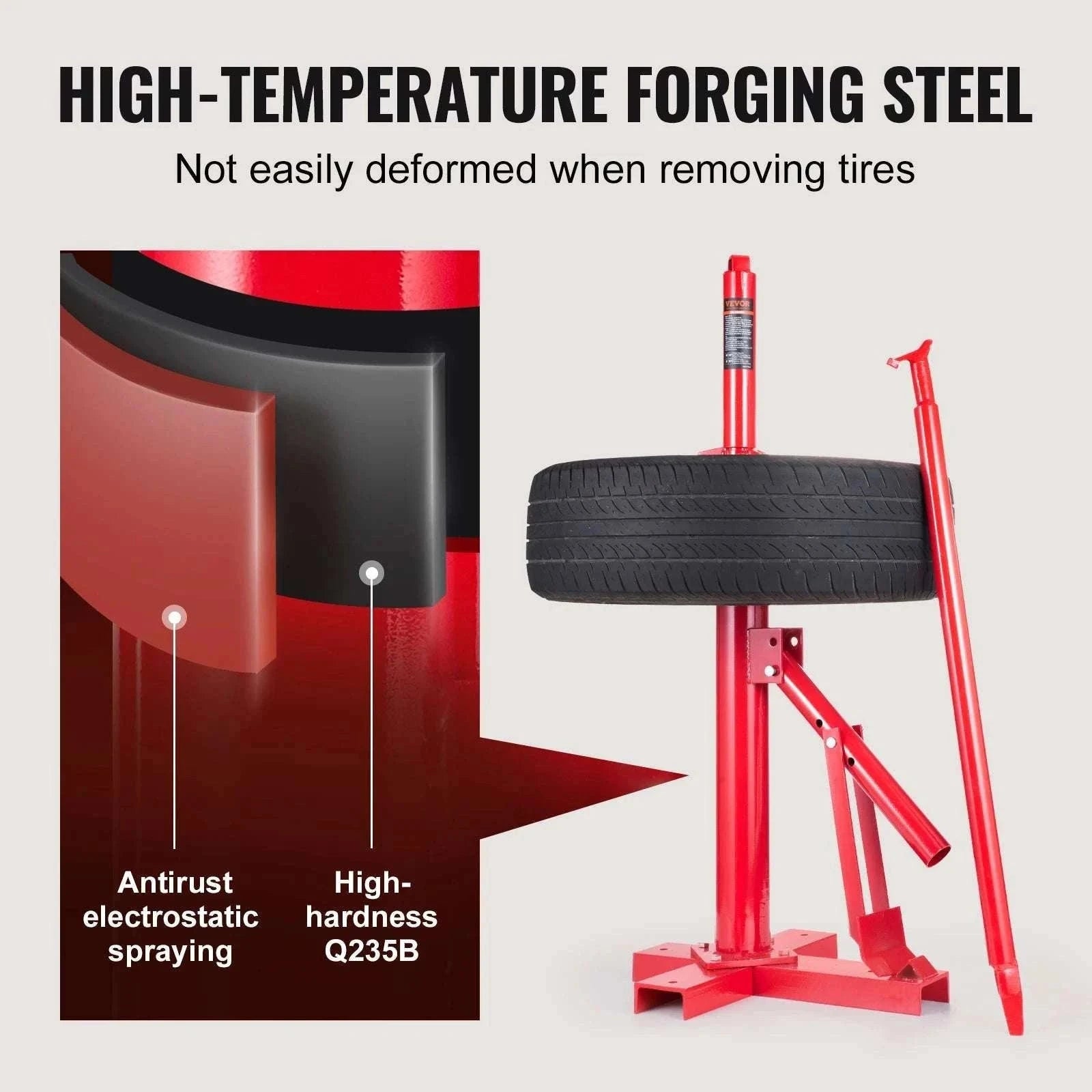 Portable Manual Tire Changer Bead Breaker for 8–16 Inch Tires-United States