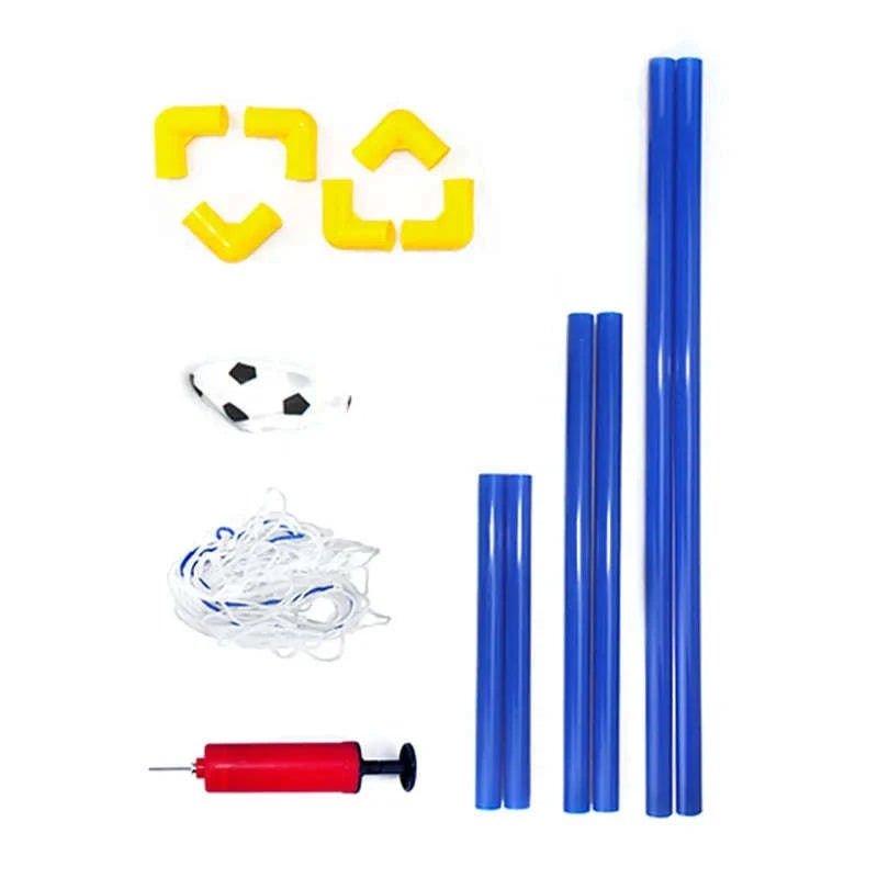Portable Micro Soccer Goal Set with Ball, Net & Pump for Kids-1 set / China Mainland