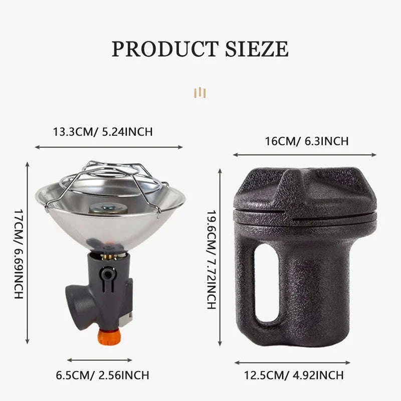 Portable Mini Gas Camping Heater with Propane Adapter-Heater