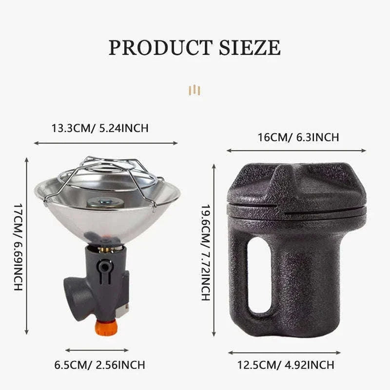 Portable Mini Gas Camping Heater with Propane Adapter-Heater