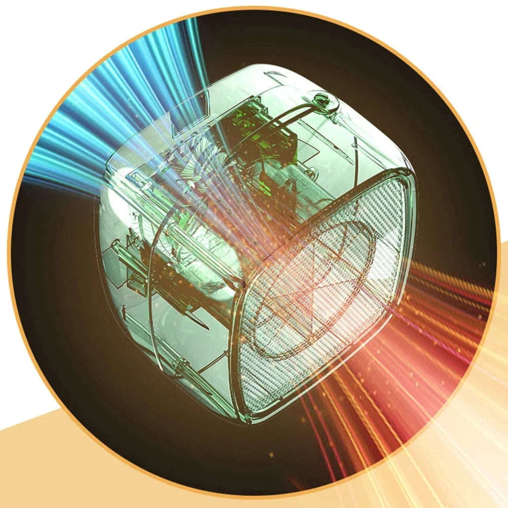 Portable Mini Heater for Quick, Quiet Warmth-Yellow / EU