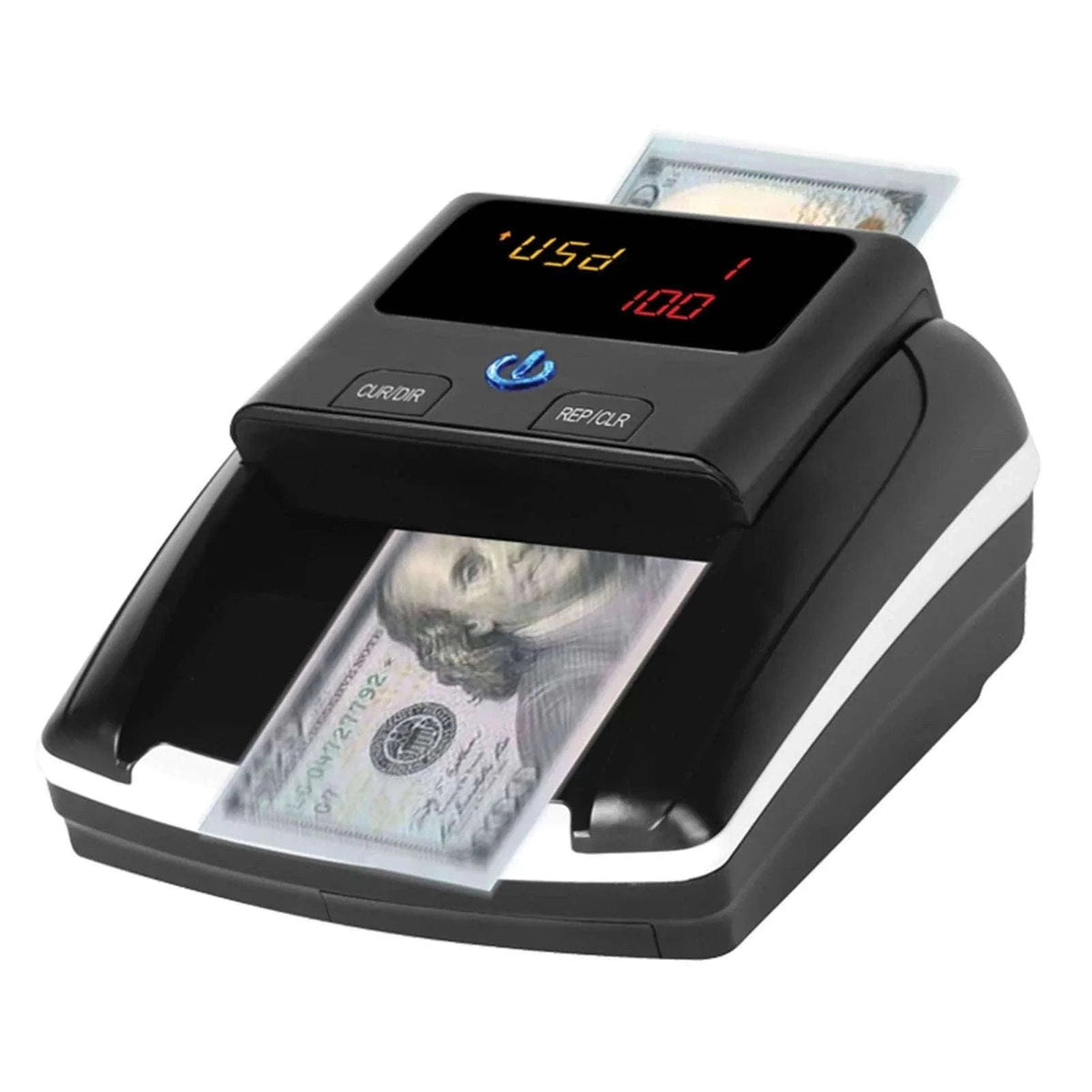 Portable Mini Money Counter and Counterfeit Bill Detector-black / EU