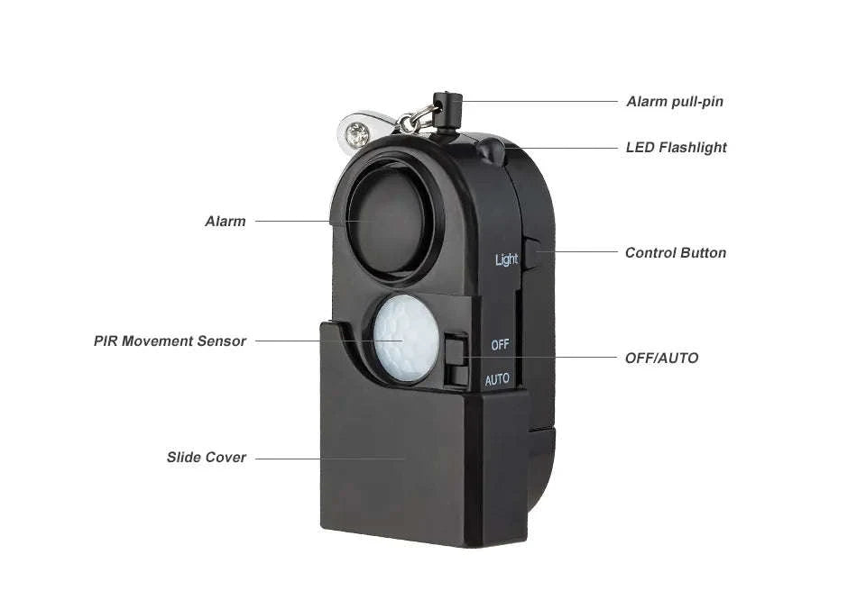 Portable Mini Security Alarm for Everyday Protection-Travel Alarm
