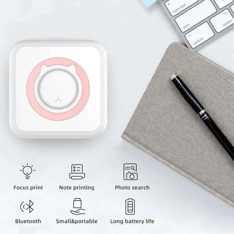 Portable Mini Thermal Printer – Bluetooth Pocket Photo & Label Printer-PURPLE