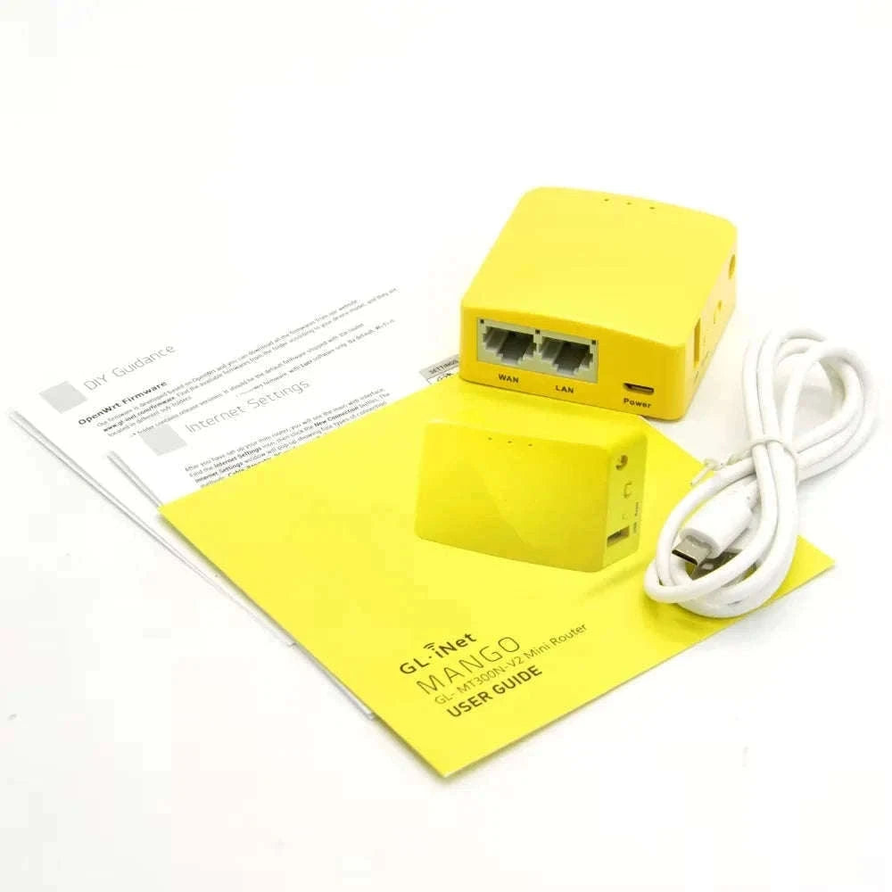 Portable Mini Travel WiFi Router 300Mbps OpenWrt VPN Pocket Size-GL-MT300N-V2 / United States