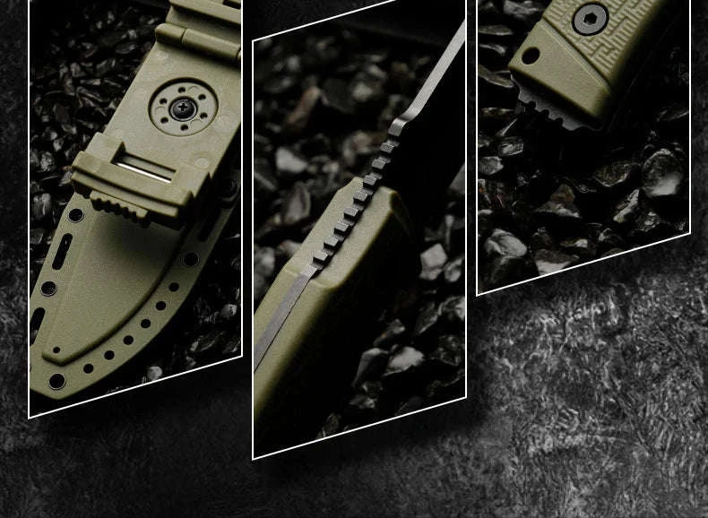 Portable Multifunctional Knife for Outdoor Survival-black / United States