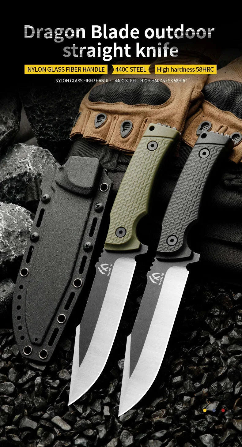 Portable Multifunctional Knife for Outdoor Survival-black / United States