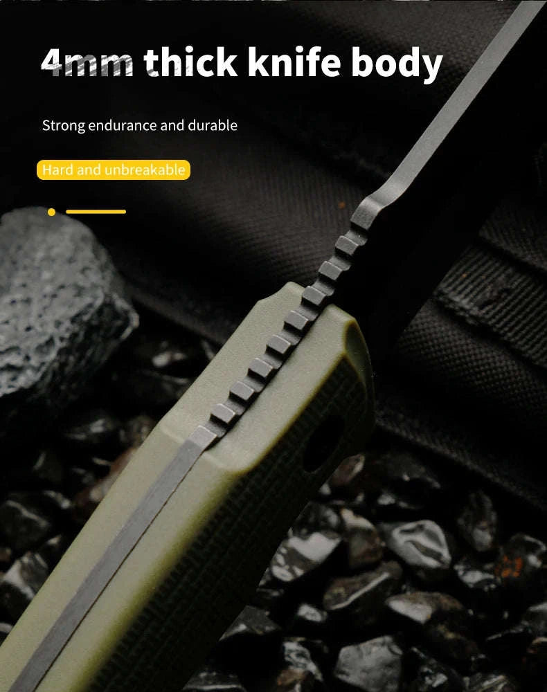 Portable Multifunctional Knife for Outdoor Survival-black / United States