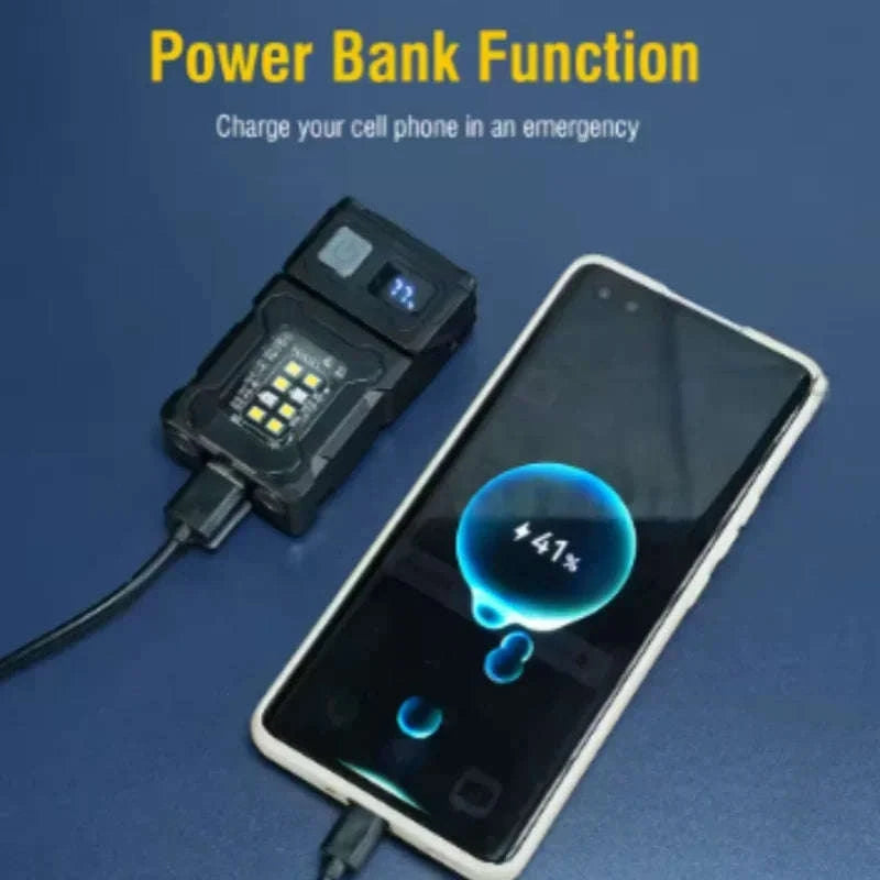 Portable Multifunctional USB Rechargeable LED Flashlight-3 PCS