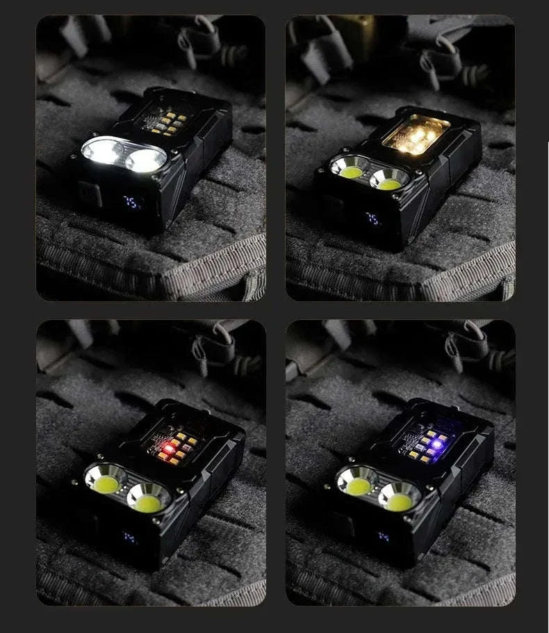 Portable Multifunctional USB Rechargeable LED Flashlight-3 PCS