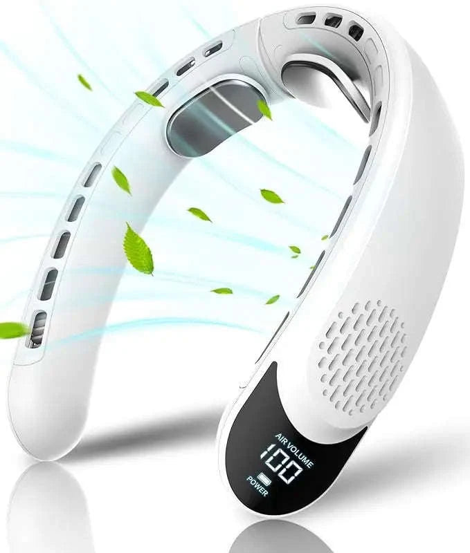 Portable Neck Fan with 4000mAh Battery and 3 Speeds-S8-Balck / United States