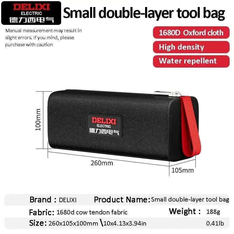 Portable Oxford Cloth Tool Bag for Organized Daily Work-Large monolayer