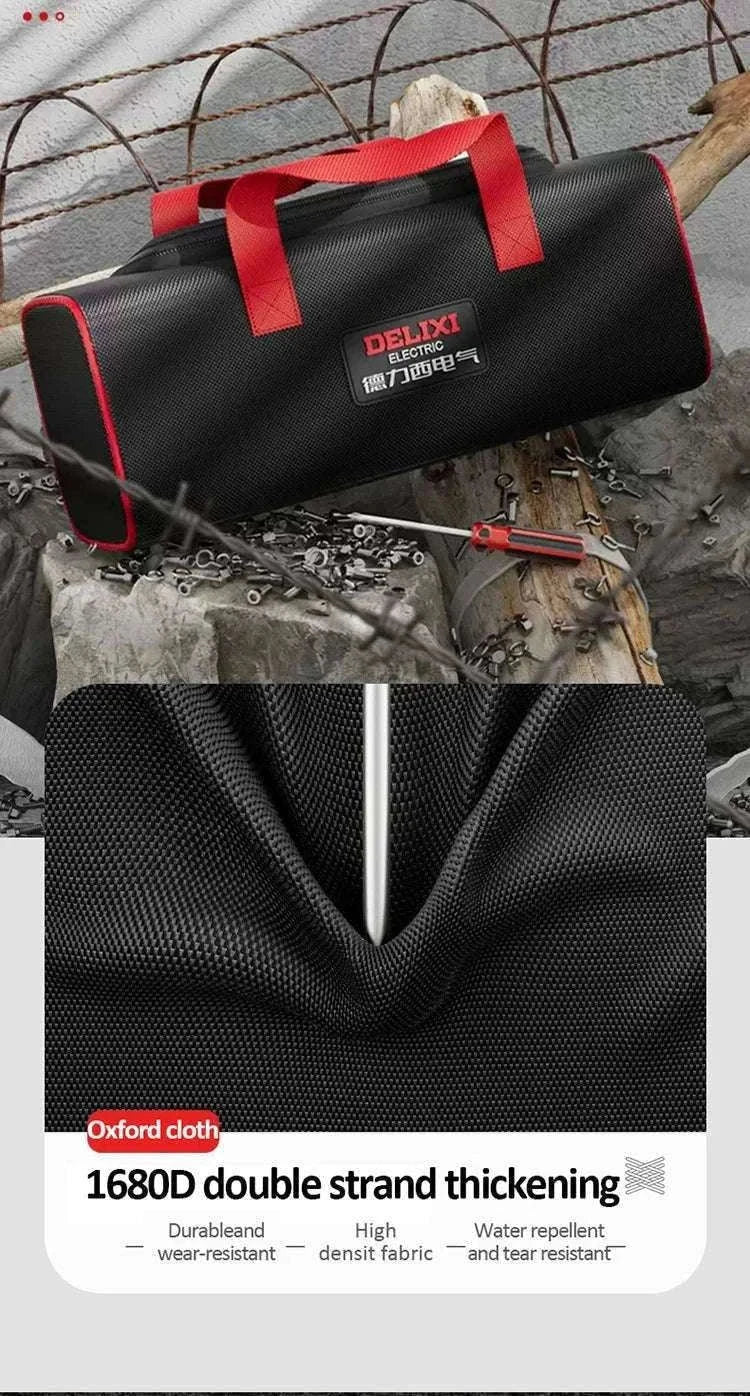 Portable Oxford Cloth Tool Bag for Organized Daily Work-Large monolayer