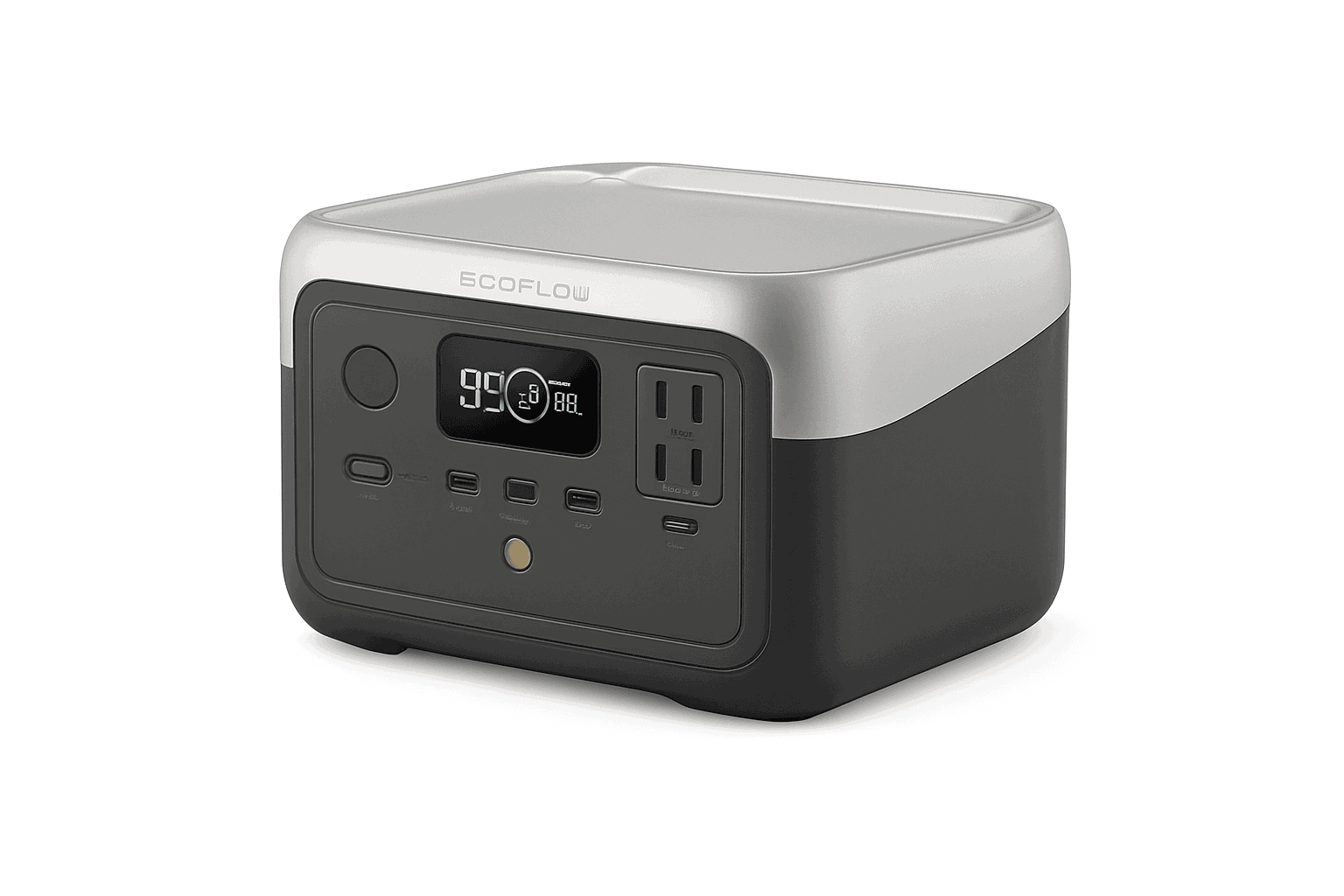 Portable Power Station 240Wh LiFePO4 Fast Charging 600W-River 2 240Wh / United States / US