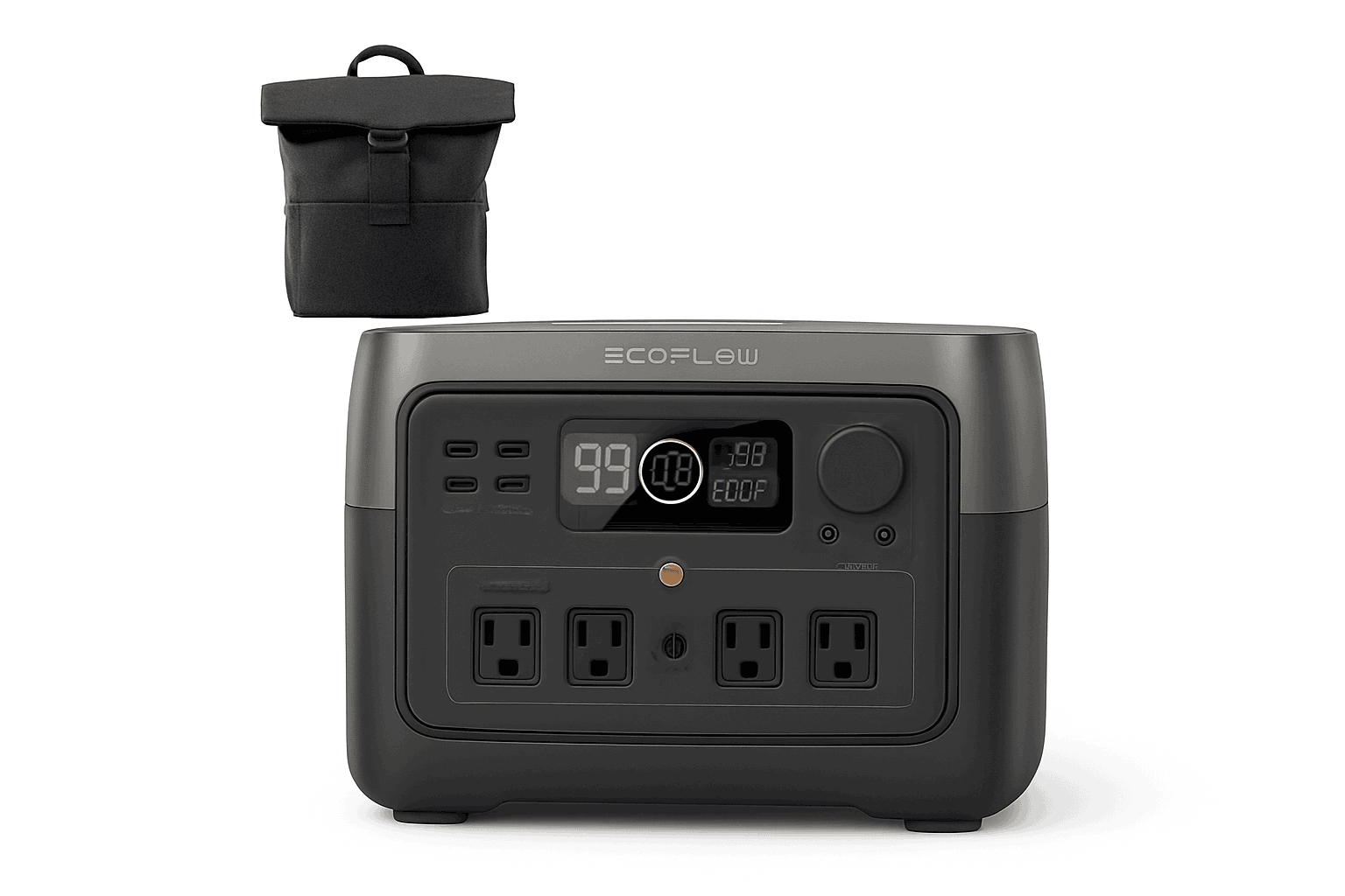 Portable Power Station 499Wh with Bag-River 2 Max 499Wh / United States / US